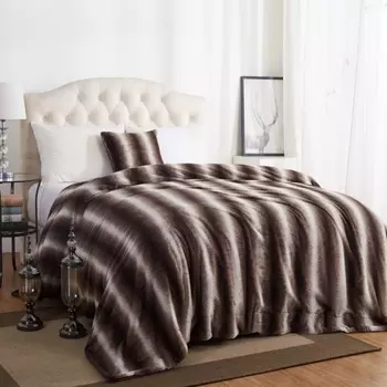 Покрывало 220 х 240 см Sofi de Marko Мех №1 коричневый