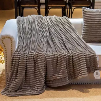 Покрывало 220 х 240 см Sofi de Marko Полоса кофе