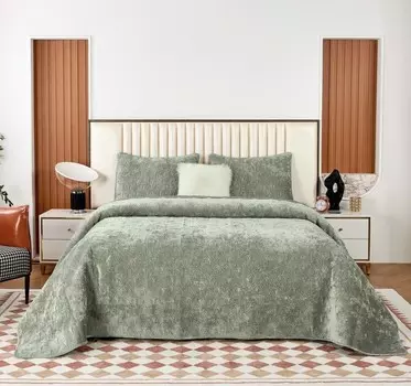 Покрывало 240 х 260 см Sofi de Marko Розалин изумруд