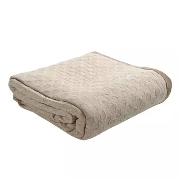 Покрывало из стираного хлопка 230 х 250 см Tkano Essential бежевый