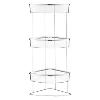 Полка напольная 3 яруса угловая Bergenson Bjorn Bath Siv хром