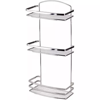 Полка в ванную прямая 3 яруса Tekno-tel Paclan