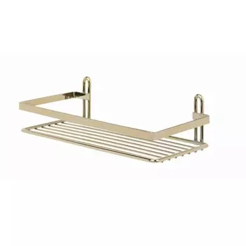 Полка в ванную прямая Tekno-tel золотистый