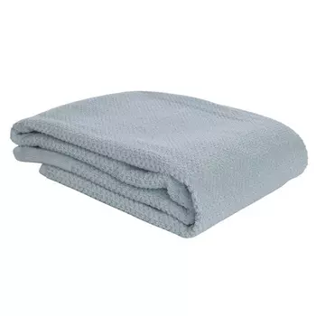 Полотенце банное фактурное 150 x 90 см Tkano Essential голубой