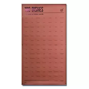 Постер Doiy 100 блюд, которые нужно попробовать, прежде чем умереть