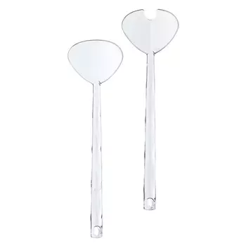 Приборы для салата Crystal прозрачные