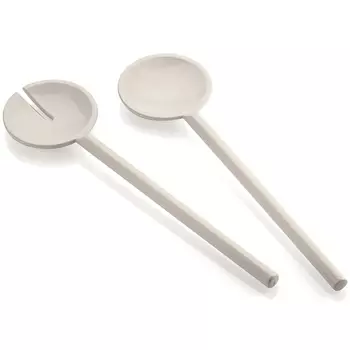 Приборы для салата Guzzini Tiffany молочно-белый