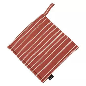 Прихватка из хлопка 22 х 22 см Tkano Prairie Полоски терракотовый