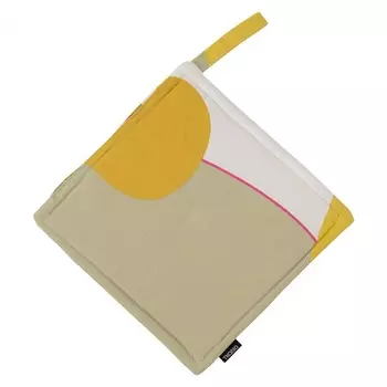 Прихватка из хлопка с авторским принтом Tkano Freak Fruit жёлтый