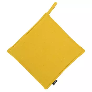 Прихватка из стираного льна 22 х 22 см Tkano Essential горчичный