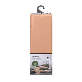 Простыня 220 х 240 см Belashoff Акфил персиковый