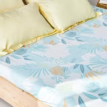 Простыня 220 х 240 см Melograno Abstract Print Leaf