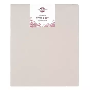 Простыня на резинке 90 х 200 см Melograno Taupe