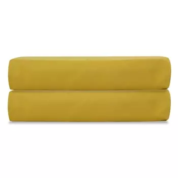 Простыня на резинке из сатина Tkano Essential 200 x 200 cм горчичный