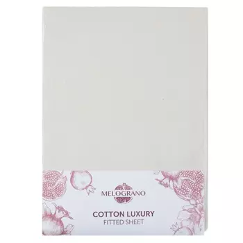 Простыня натяжная трикотажная 200 x 200 см Melograno бежевый