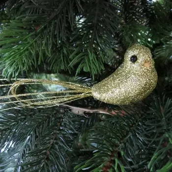 Птица на клипсе 22 см House of Seasons золото