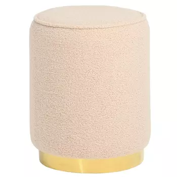 Пуф Bergenson Bjorn Evie букле бежево-розовый