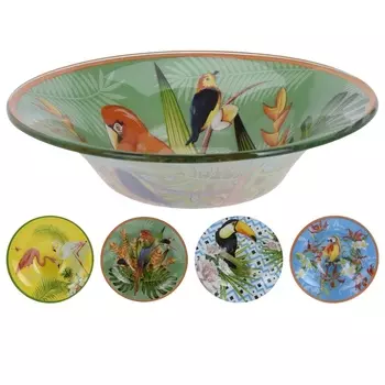 Салатник 16,3 см Excellent Houseware Тропики стекло