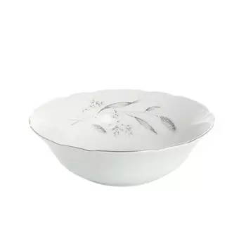 Салатник 25 см Thun Констанция серебряные колосья