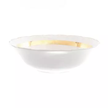 Салатник 25 см Thun Мария Луиза золотая лента ivory