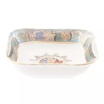 Салатник квадратный 16 см Carlsbad Фредерика Мадонна зелёная