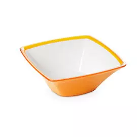 Салатник квадратный 24,5 см Omada Square жёлтый