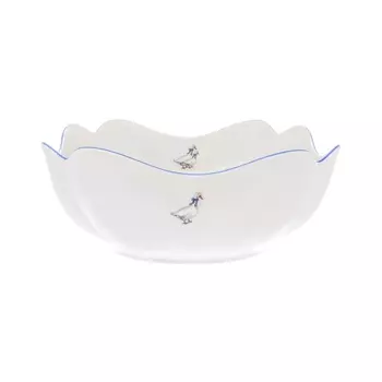 Салатник квадратный высокий 24 см Dubi Гуси