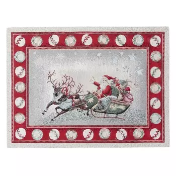 Салфетка гобеленовая 32 х 44 см Le Gobelin Сани Деда Мороза
