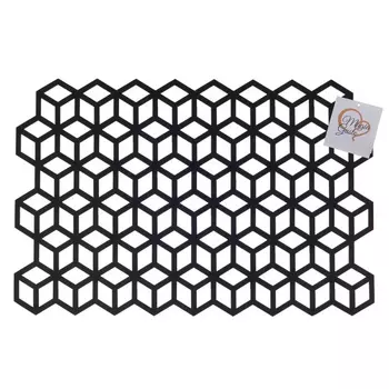 Салфетка сервировочная 45 х 30 см Magia Gusto Felt Lacer чёрный