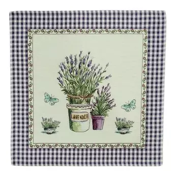 Салфетка сервировочная 45 х 45 см Le Gobelin Лаванда бабочки