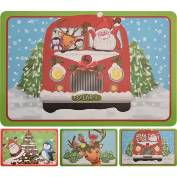 Салфетка сервировочная Ретро открытка №2 в ассортименте