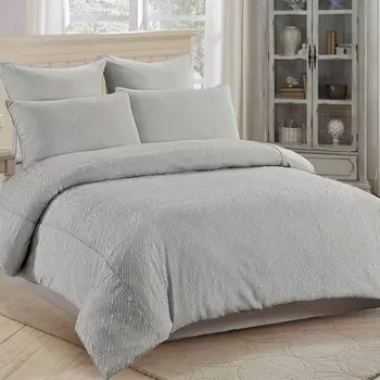 Комплект постельного белья евро Sofi de Marko Саманта жатка серый