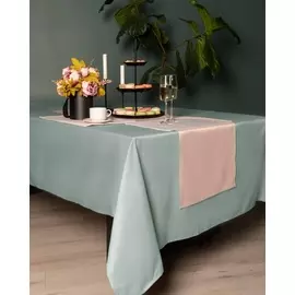 Скатерть круглая 160 см Sofi de Marko Серенити олива