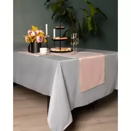 Скатерть круглая 160 см Sofi de Marko Серенити серый