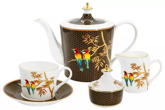 Сервиз чайный Anna Lafarg Stechcol Птицы 15 предметов