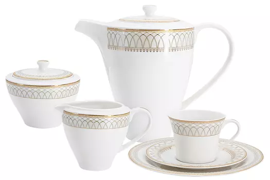 Сервиз чайный на 6 персон Anna Lafarg Emily Диадема