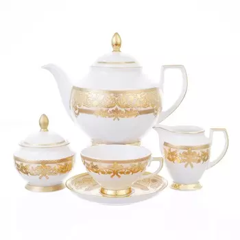 Сервиз чайный на 6 персон Falkenporzellan Natalia Creme Gold