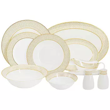 Сервиз обеденный на 6 персон Anna Lafarg Emily Ноктюрн 27 предметов