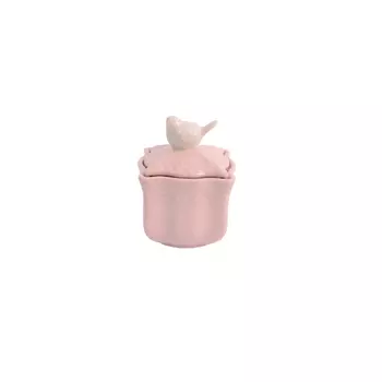 Шкатулка с крышкой Royal Classics Птичка розовый