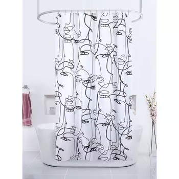 Штора для ванной комнаты 180 х 200 см Dasch Cascada Пикассо