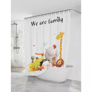 Штора для ванной комнаты 180 х 200 см Dasch Семей-ка!