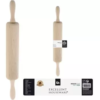 Скалка 44 см Excellent Houseware деревянная