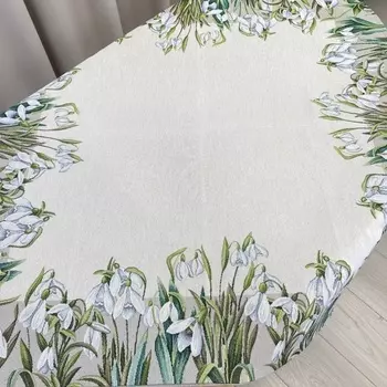 Скатерть 100 х 100 см Le Gobelin Подснежники