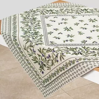 Скатерть 100 х 100 см Le Gobelin Оливки