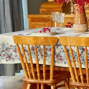 Скатерть 140 х 140 см Le Gobelin Снегири