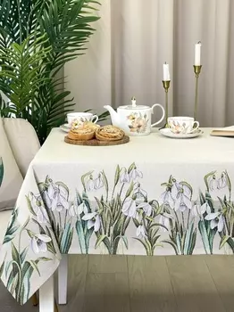 Скатерть 140 х 180 см Le Gobelin Подснежники
