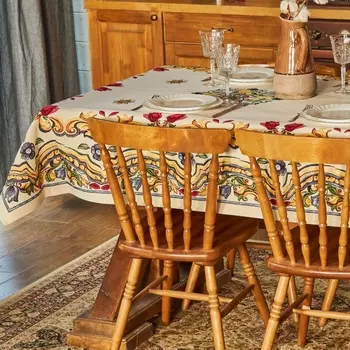 Скатерть 140 х 230 см Le Gobelin Майолика цветы