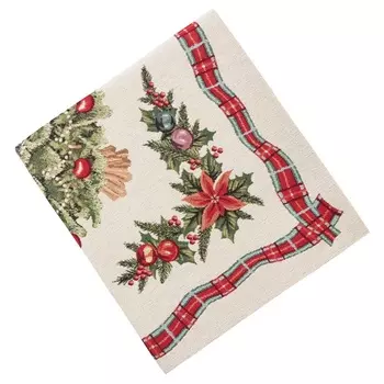 Скатерть 140 х 300 см Le Gobelin Ёлочка уголки