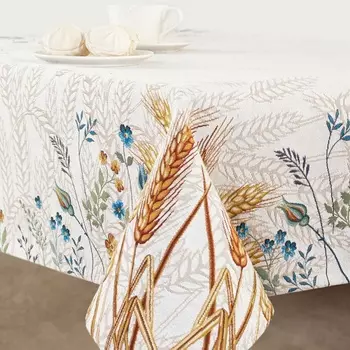 Скатерть 140 x 140 см Le Gobelin Ржаное поле