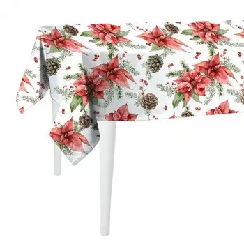 Скатерть 140 x 140 см Mike &amp; Co New York XMAS Poinsettia мультиколор